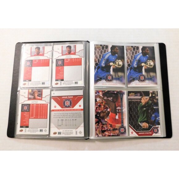 Chicago Fire Soccer Team Card Binder 18 Cards 2009-2012 Upper Deck - Picture 4 of 8